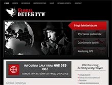 Tablet Screenshot of globaldetektyw.pl